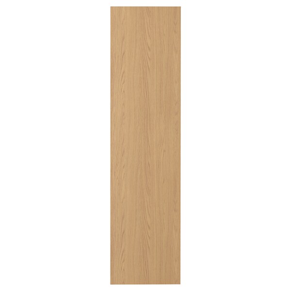 STORKLINTA - Door with hinges, oak effect, 50x195 cm