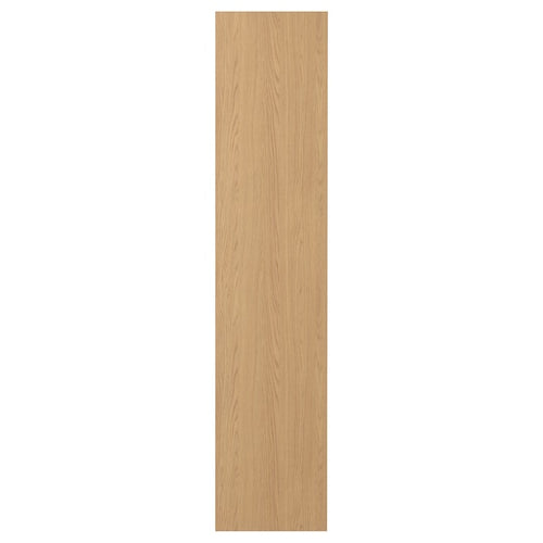 STORKLINTA - Door with hinges, oak effect, 50x229 cm