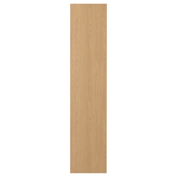 STORKLINTA - Door with hinges, oak effect, 50x229 cm