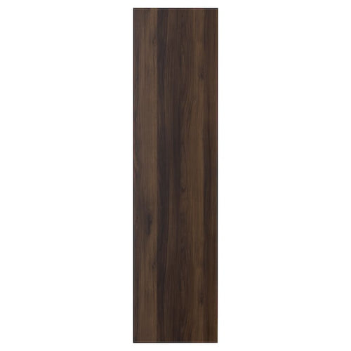 STORKLINTA - Door, dark brown/oak effect, 50x195 cm