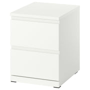 STORKLINTA chest of 2 drawers, white/with 2 drawers, 40x50x53 cm