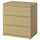 STORKLINTA chest of 3 drawers, oak effect, 70x50x75 cm