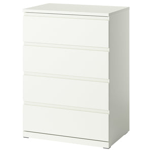 STORKLINTA chest of 4 drawers, white, 70x50x98 cm