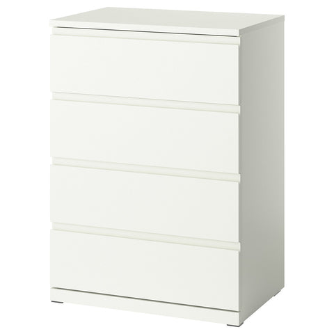 STORKLINTA chest of 4 drawers, white, 70x50x98 cm