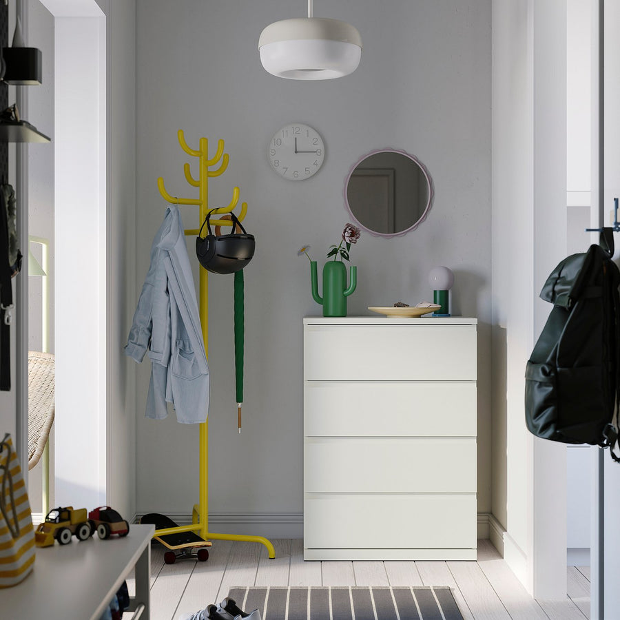 STORKLINTA chest of 4 drawers, white, 70x50x98 cm