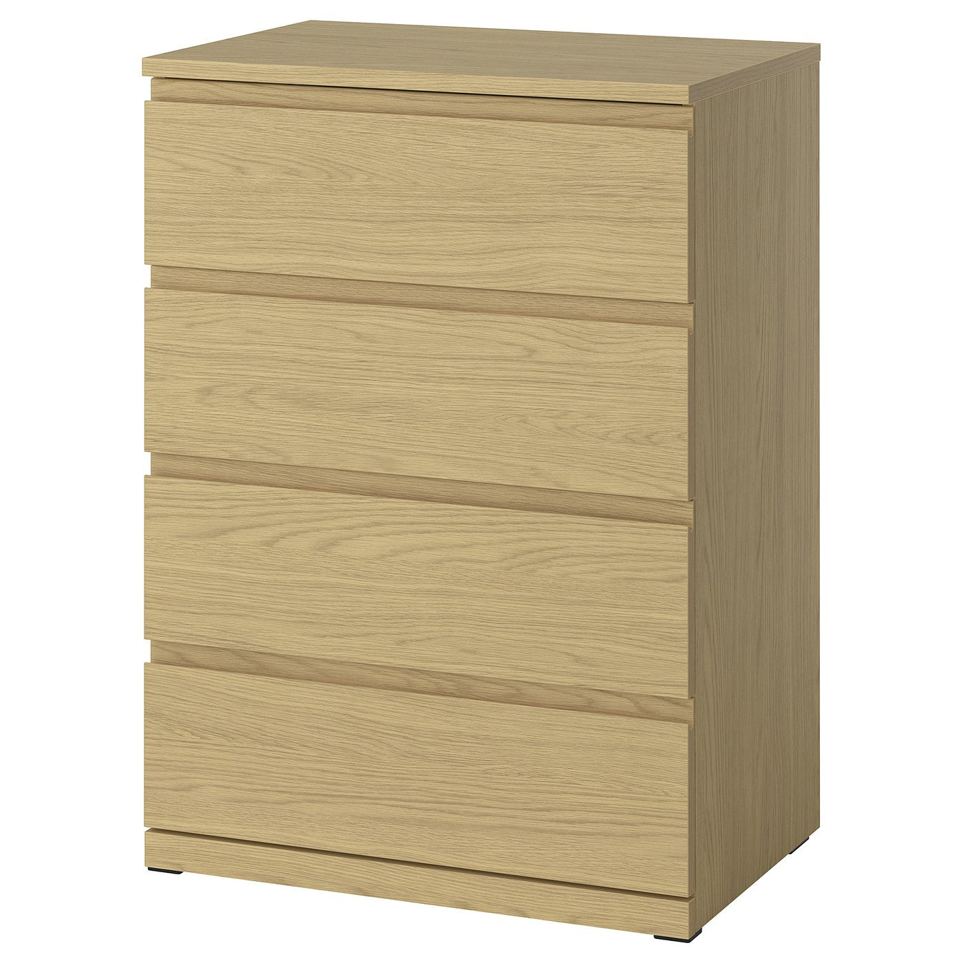 STORKLINTA chest of 4 drawers, oak effect, 70x50x98 cm