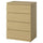 STORKLINTA chest of 4 drawers, oak effect, 70x50x98 cm
