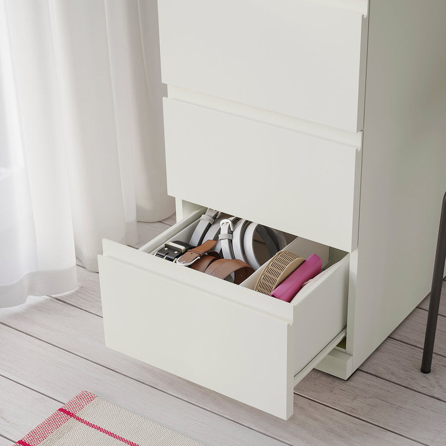 STORKLINTA chest of 5 drawers, white, 40x50x120 cm