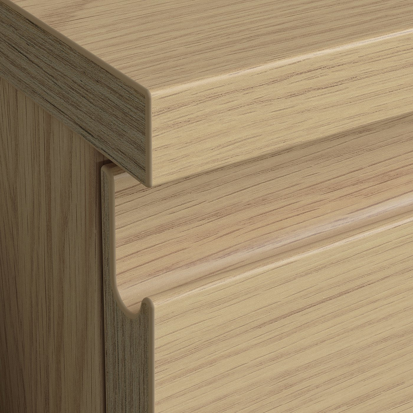 STORKLINTA chest of 5 drawers, oak effect, 40x50x120 cm