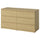 STORKLINTA chest of 6 drawers, oak effect, 140x50x75 cm