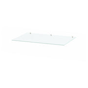 STORKLINTA glass top, transparent, 70x50 cm