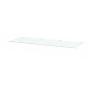 STORKLINTA glass top, transparent, 140x50 cm