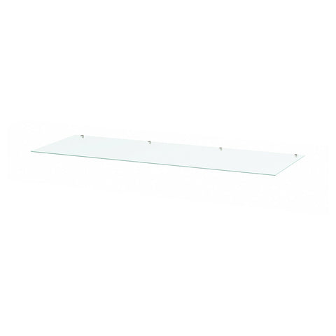 STORKLINTA glass top, transparent, 140x50 cm