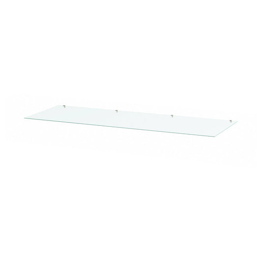 STORKLINTA glass top, transparent, 140x50 cm