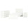 STORKLINTA bedroom furniture, set of 3, white, 90x190 cm