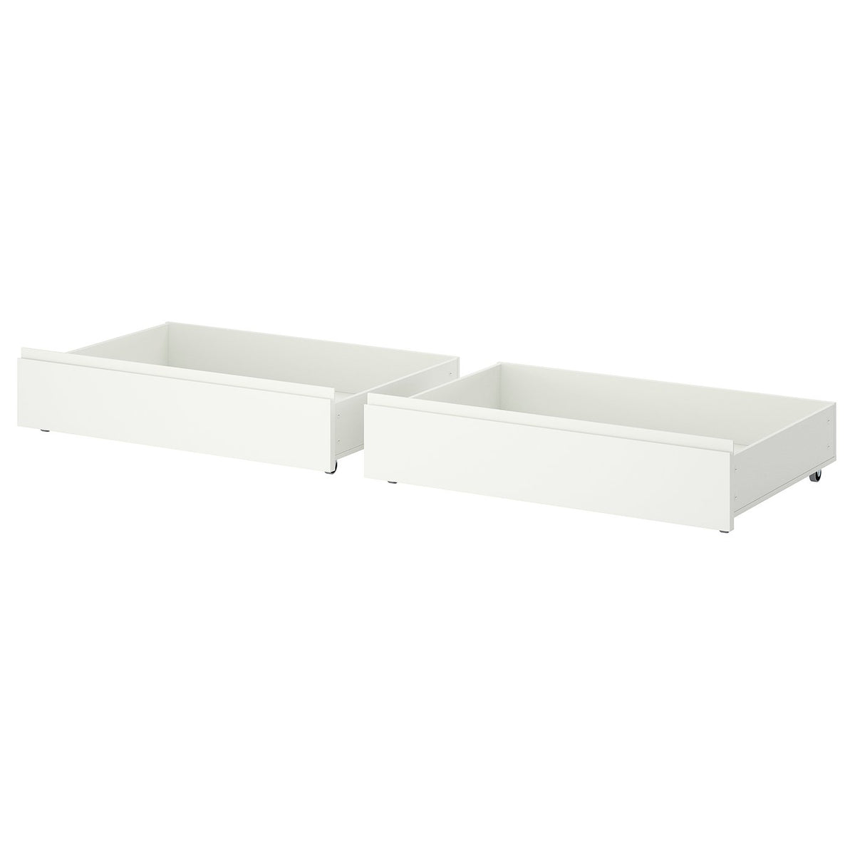 STORKLINTA bed storage box, set of 2, white, 200 cm