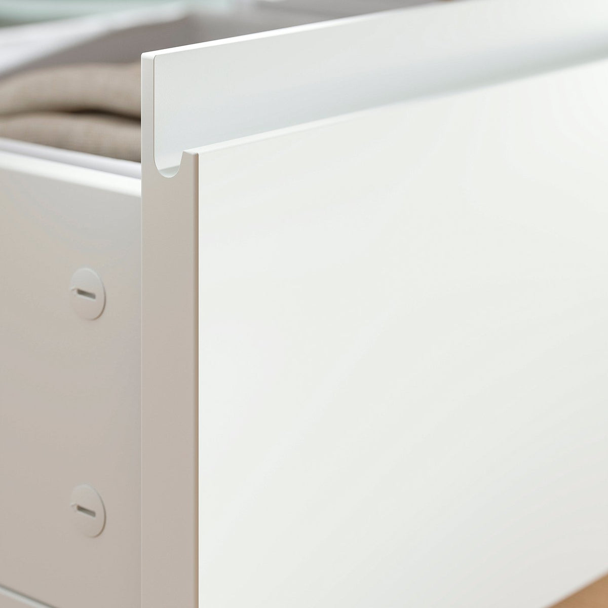STORKLINTA bed storage box, set of 2, white, 200 cm