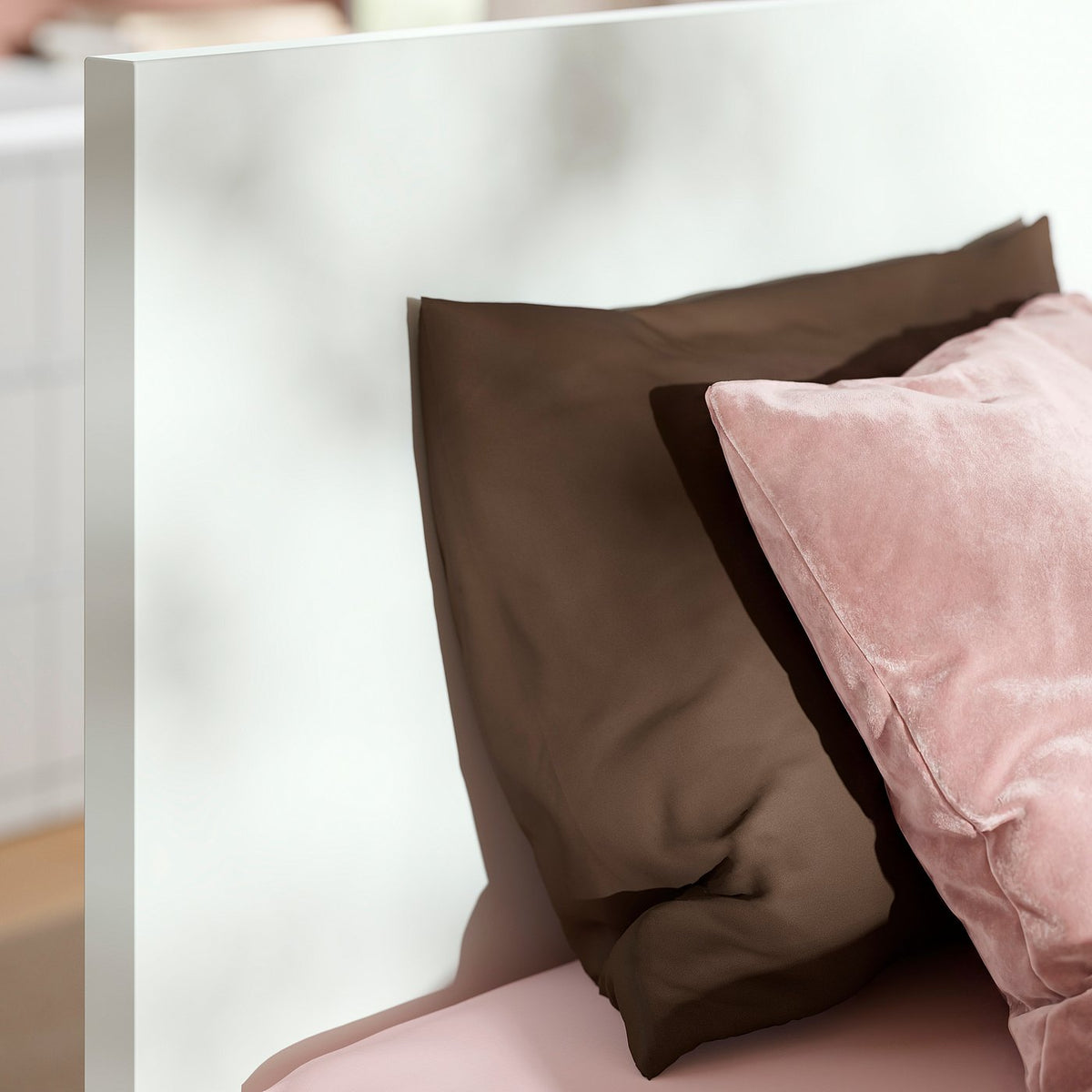 STORKLINTA bed frame, white/Lillhällan, 140x200 cm