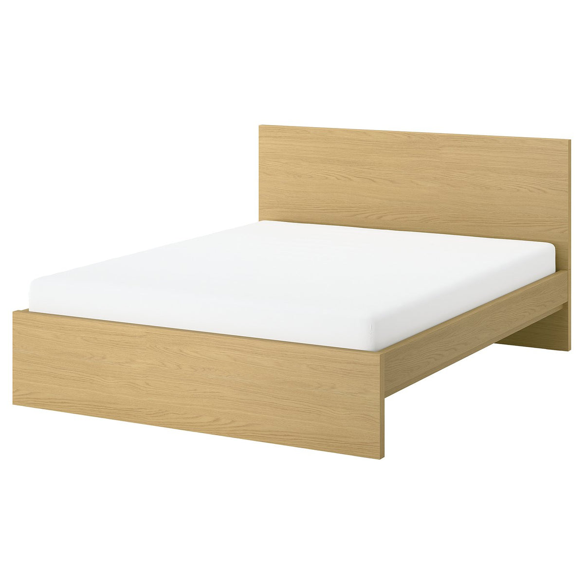 STORKLINTA bed frame, oak effect/Lillhällan, 160x190 cm