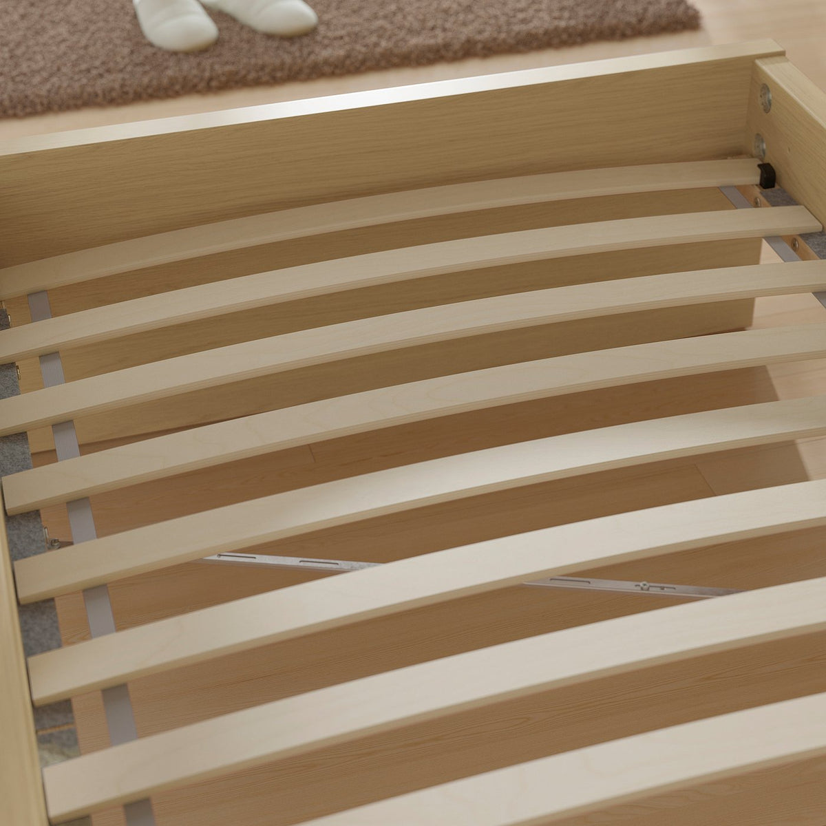 STORKLINTA bed frame, oak effect/Lillhällan, 90x200 cm