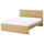 STORKLINTA bed frame, oak effect, 160x190 cm