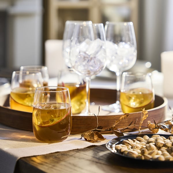 STORSINT glass, clear glass, 37 cl, 6 pack
