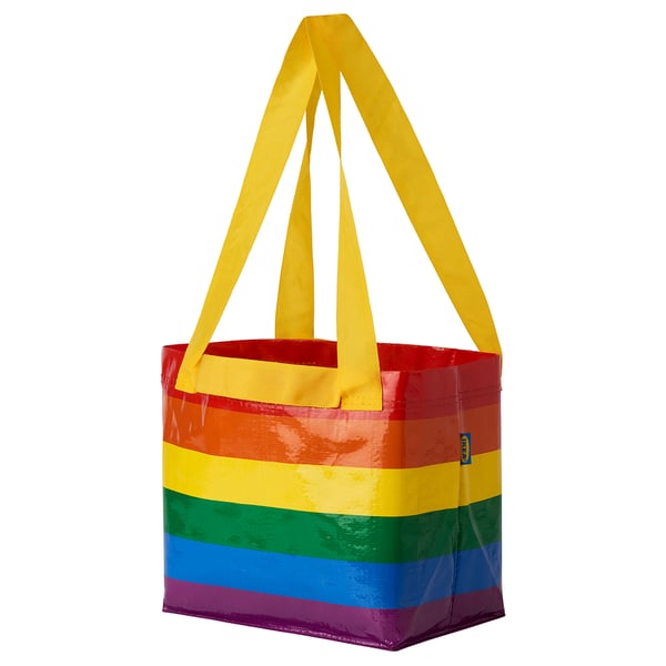 STORSTOMMA bag, multicolour, 27x27 cm
