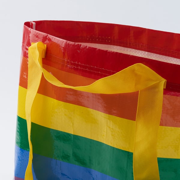 STORSTOMMA bag, multicolour, 27x27 cm