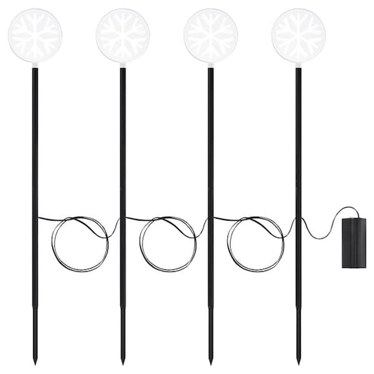 Ikea STRÅLA - LED light stick, battery-operated outdoor/snowflake, 60 cm