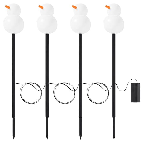 Ikea STRÅLA - LED light stick, battery-operated outdoor/snowman, 60 cm