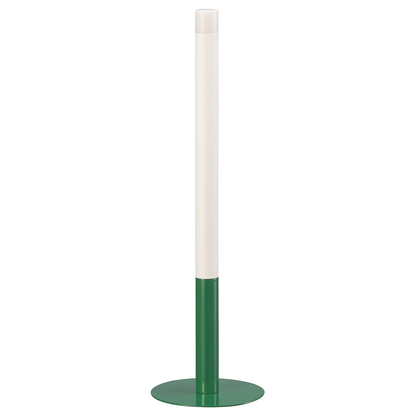 STRÅLA LED candle, candle-shaped battery-operated/green, 10.5 cm