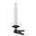 STRÅLA LED candle, clip-on battery-operated/black, 17 mm