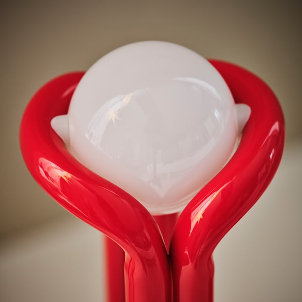 STRÅLA LED candelabra, red metal - IKEA United Kingdom LED candelabra, red metal