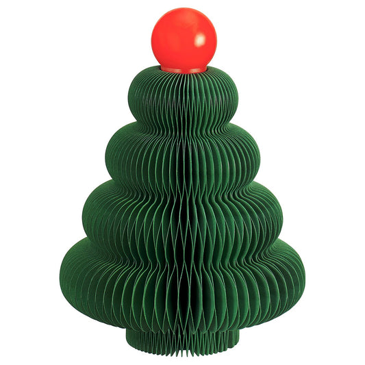 STRÅLA LED table decoration, battery-operated/tree green, 95 mmx130 mm cm