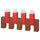STRÅLA LED table decoration, battery-operated/wooden block red, 270 mmx135 mm cm