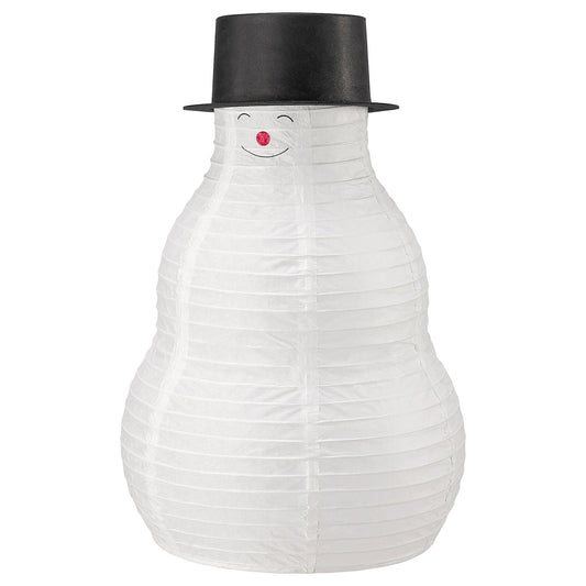 STRÅLA LED table decoration, battery-operated/snowman white, 195 mmx280 mm cm