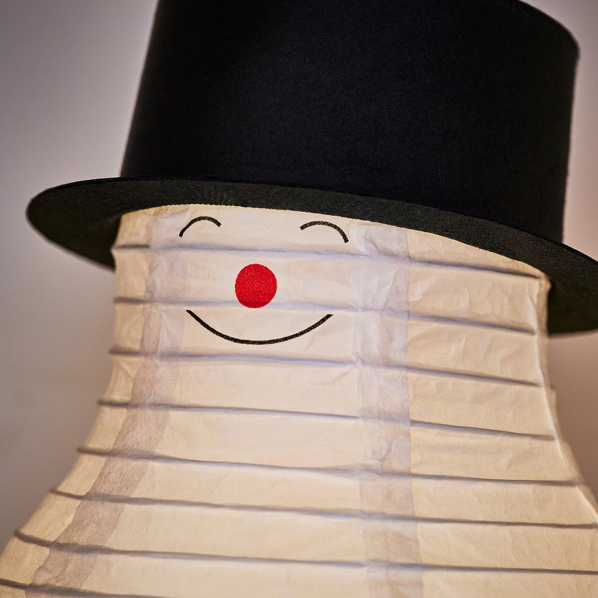 STRÅLA LED table decoration, battery-operated/snowman white, 195 mmx280 mm cm