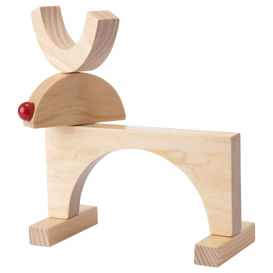 STRÅLA LED table decoration, battery-operated/reindeer, 243 mmx238 mm cm