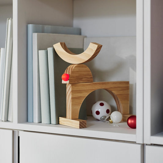 STRÅLA LED table decoration, battery-operated/reindeer, 243 mmx238 mm cm