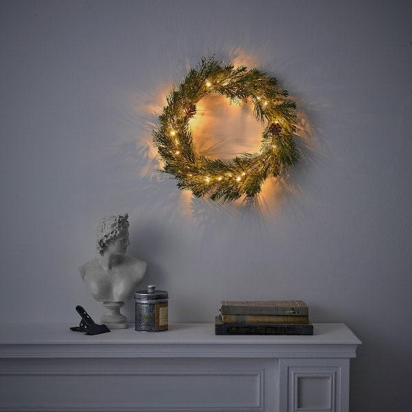 Ikea STRÅLA - LED garland, battery operated artificial,45 cm