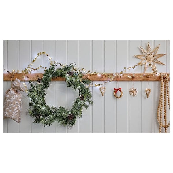 Ikea STRÅLA - LED garland, battery operated artificial,45 cm