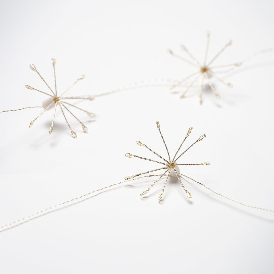 STRÅLA LED lighting chain with 10 lights, sparkler/battery-operated