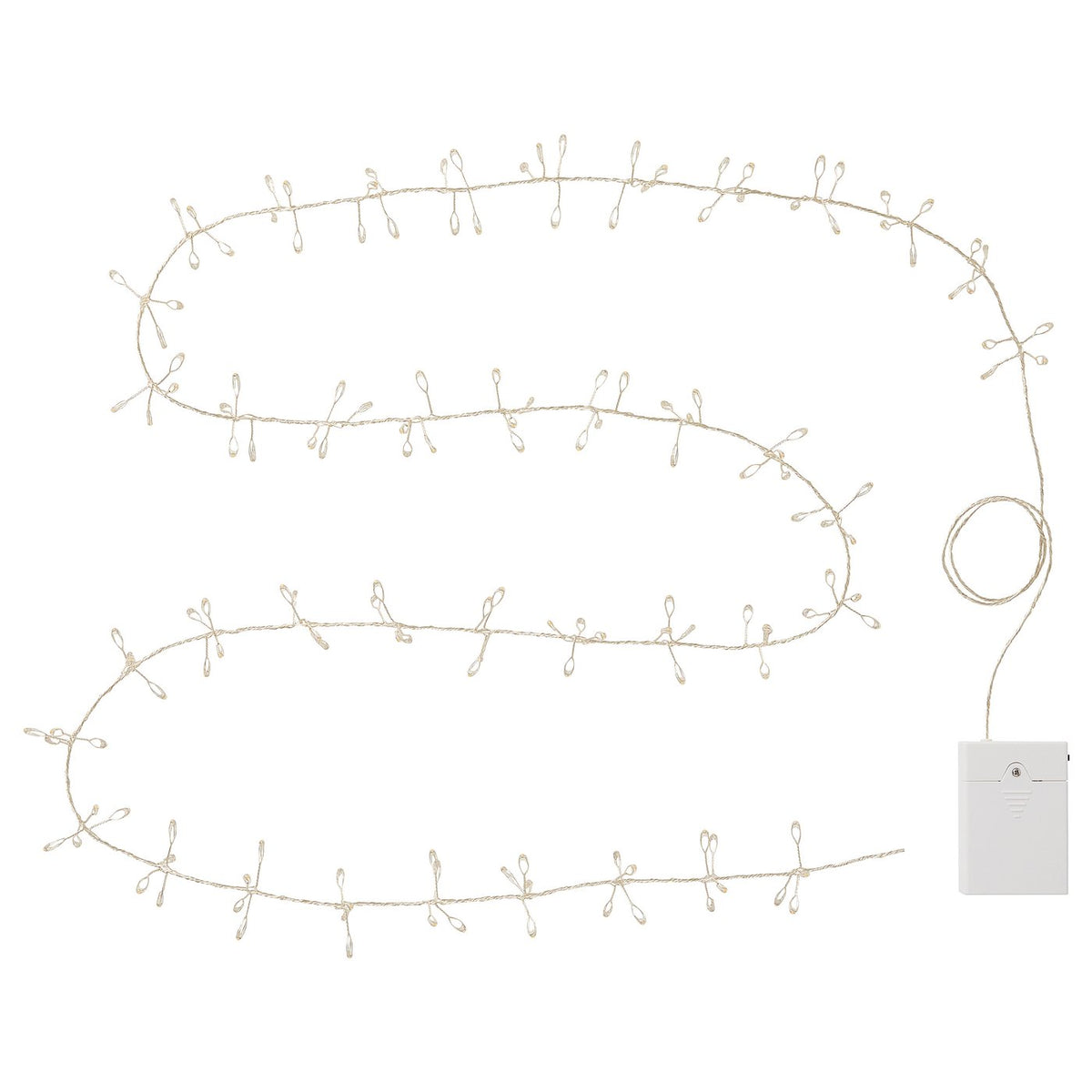 STRÅLA LED lighting chain, battery-operated micro
