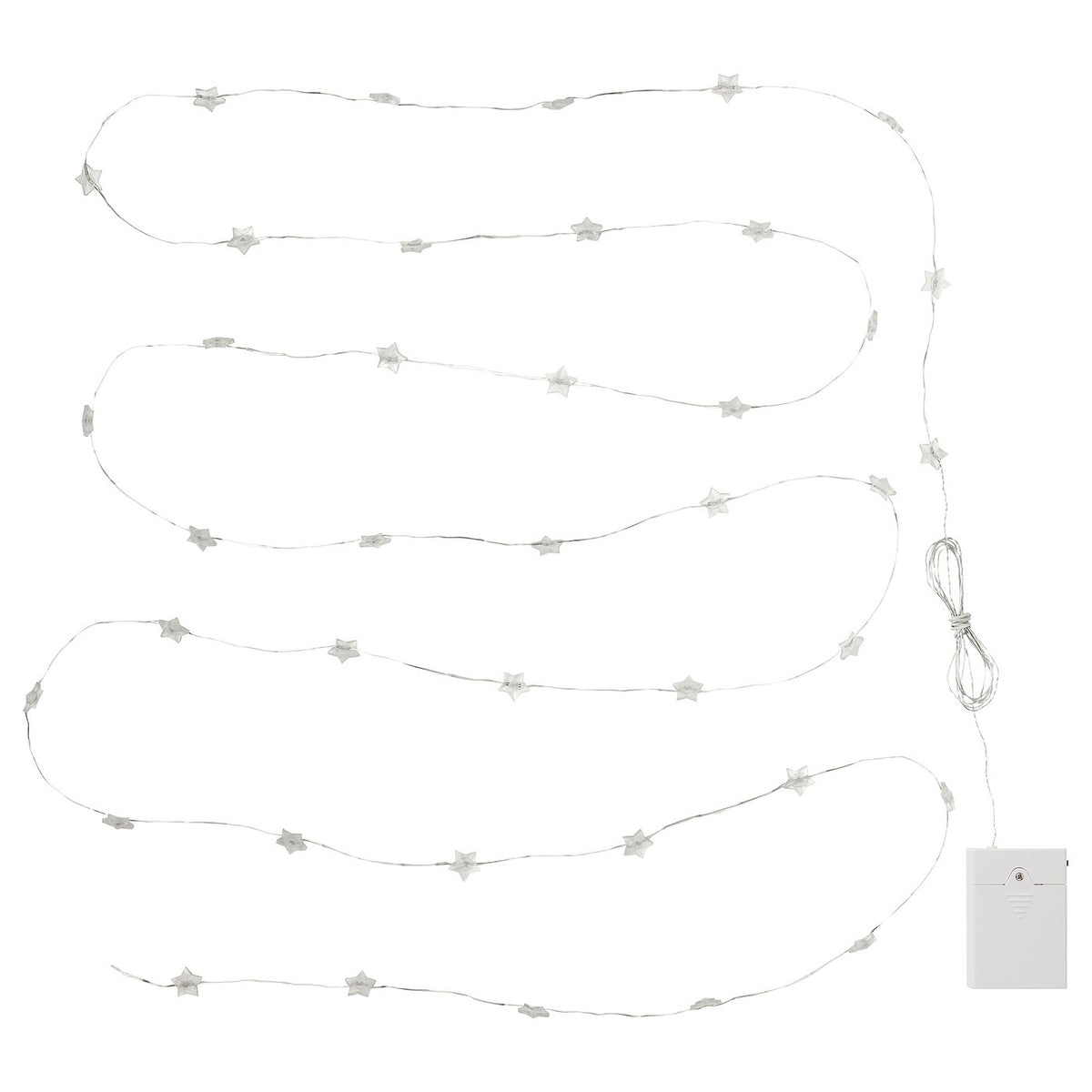 STRÅLA LED lighting chain, battery-operated star