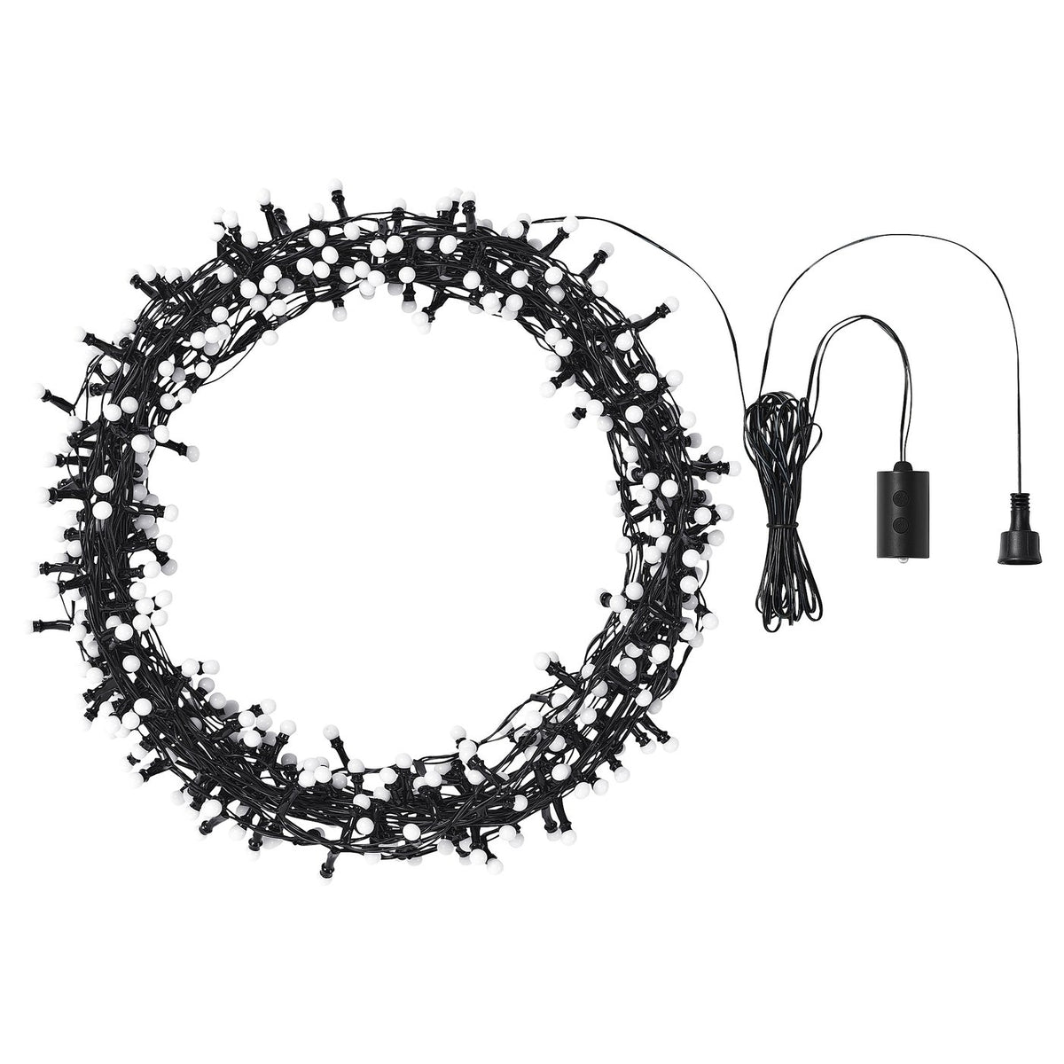 STRÅLA LED lighting chain, outdoor/ball, 20 m