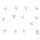 STRÅLA LED lighting chain, mistletoe battery-operated/green, 2.80 m
