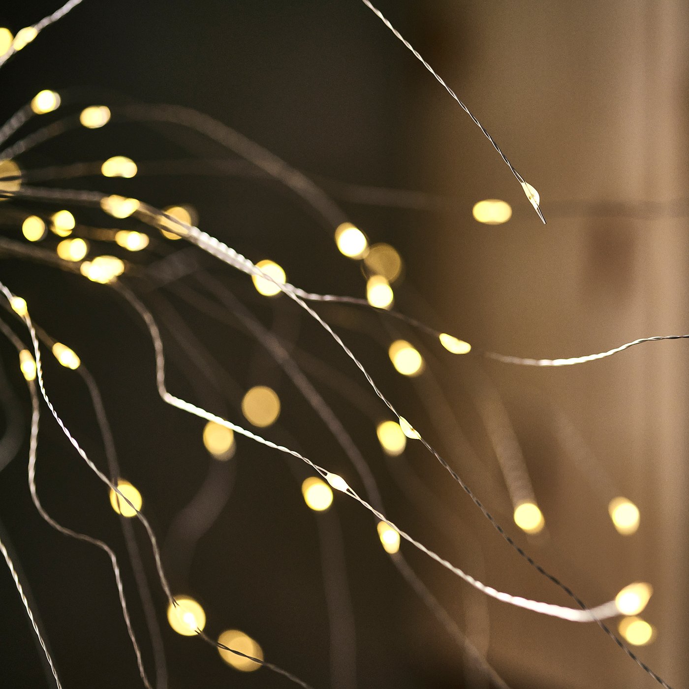 STRÅLA LED pendant lamp, sparkler/battery-operated, 56 cm