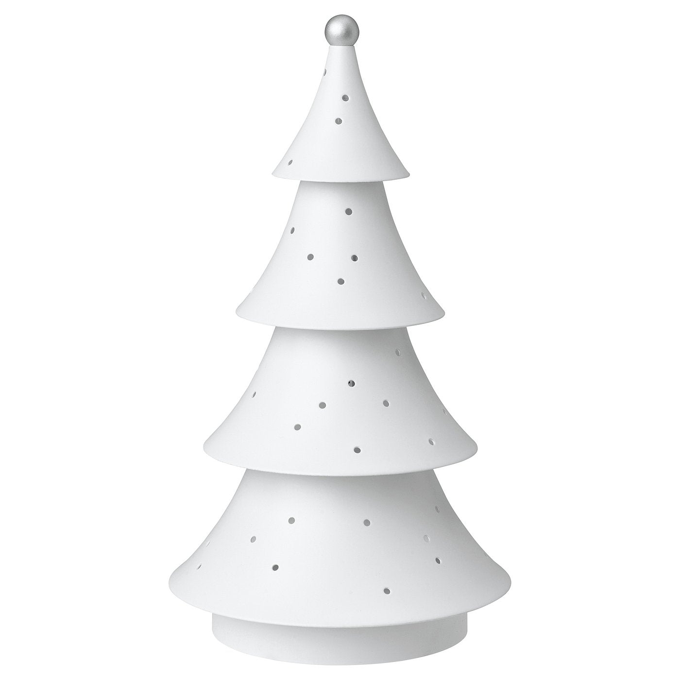 STRÅLA LED decorative table lamp, tree metal/battery-operated, 10 cm