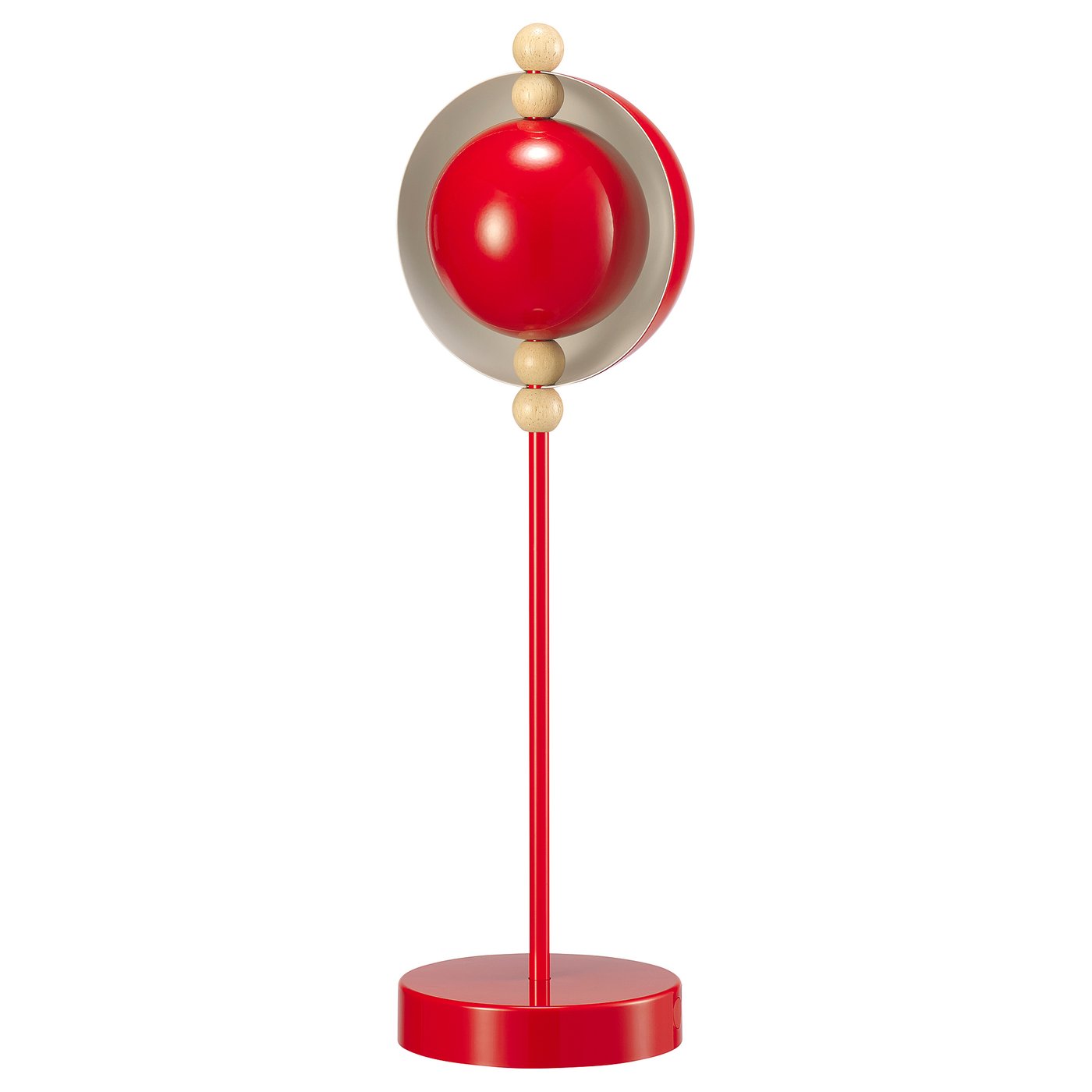STRÅLA LED decorative table lamp, metal battery-operated/red, 11 cm