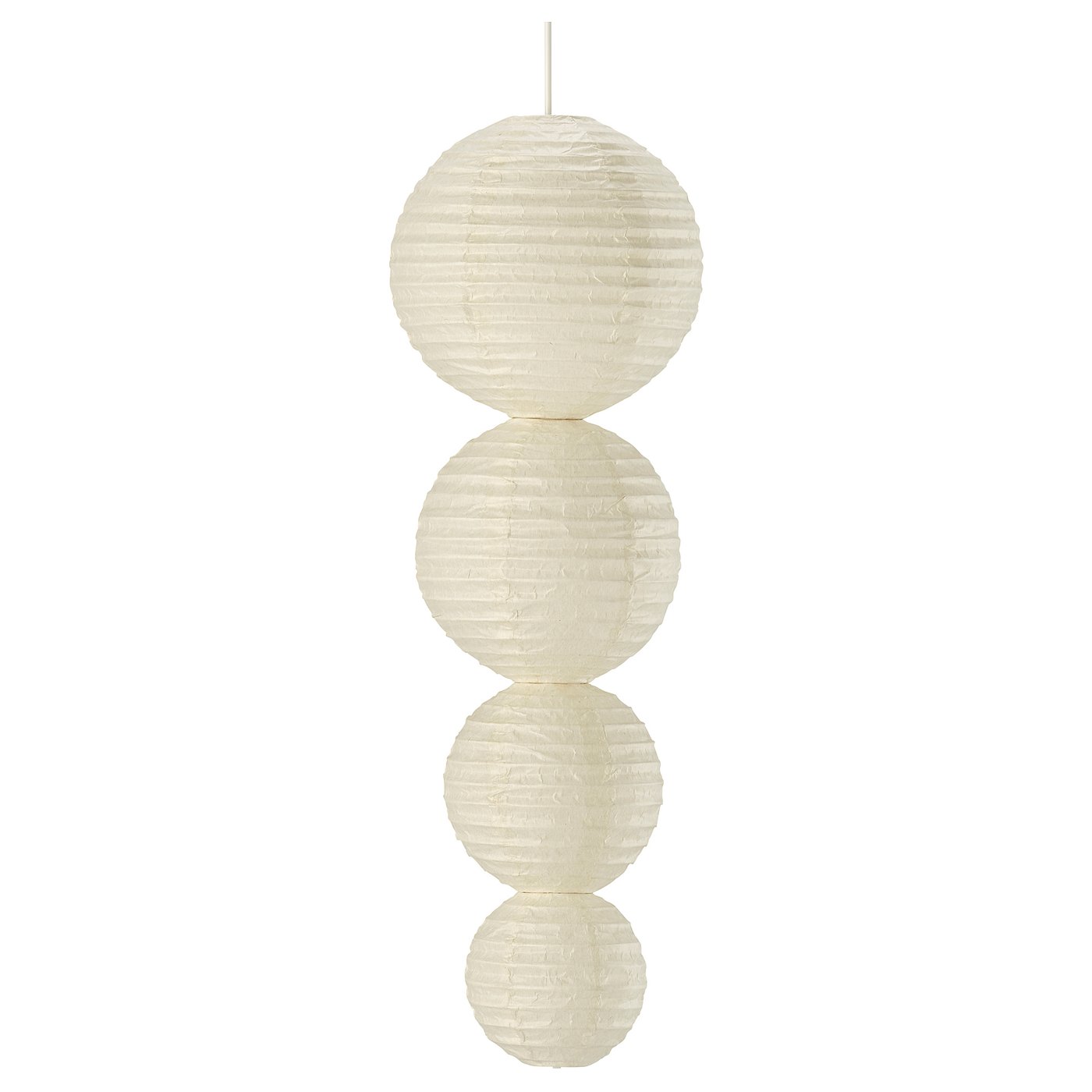 STRÅLA LED decorative pendant lamp, ball battery-operated/white, 13.5 cm
